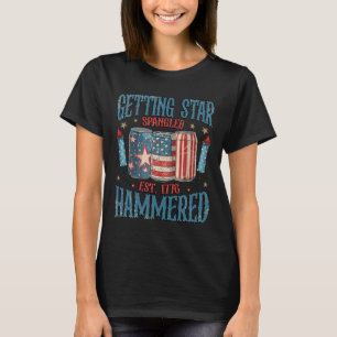 Camiseta Estrella Española Hammered Vintage 4 De Julio
