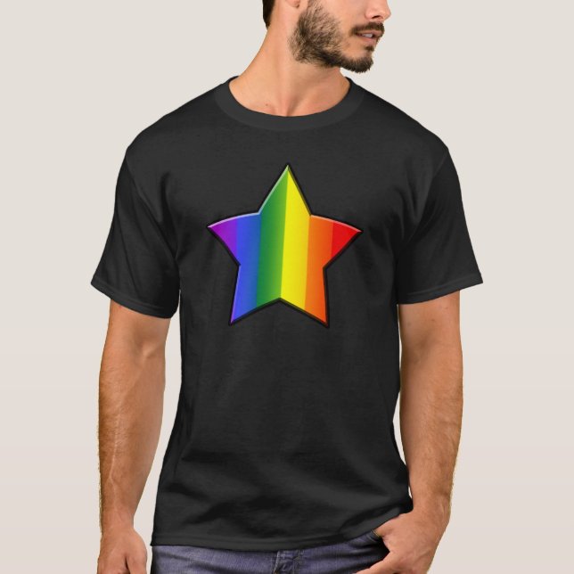 Camiseta Estrella estupenda de LGBT (Anverso)