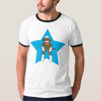 Camiseta Estrella estupenda del mono del calcetín