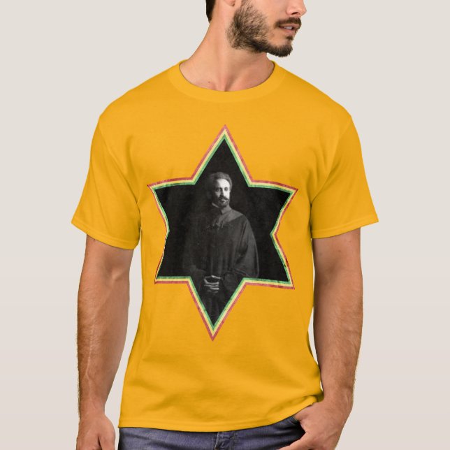 Camiseta Estrella Haile Selassie de David (Anverso)