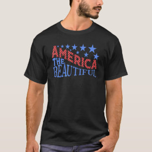 Camiseta Estrella hermosa del Día de la Independencia de Es