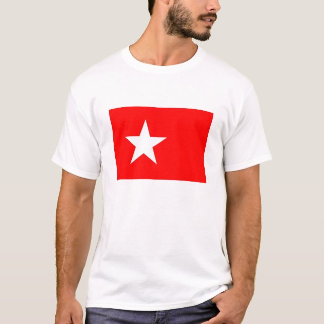 Camiseta Estrella holandesa de la bandera de la ciudad de (Anverso)