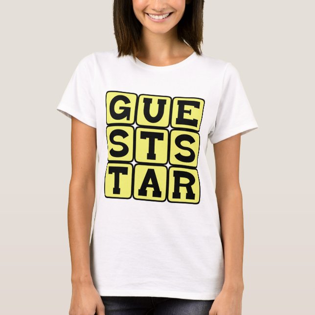 Camiseta Estrella invitada, actor destacado (Anverso)