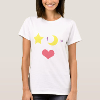 Camiseta Estrella + Luna = amor