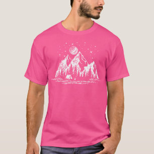 Camiseta Estrella lunar de montaña de los Campers Paradise