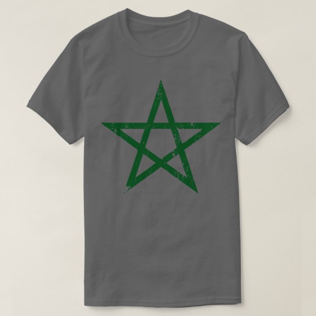 Camiseta estrella morocco grunge (Diseño del anverso)