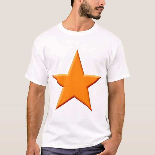 Camiseta Estrella - Naranja (Anverso)