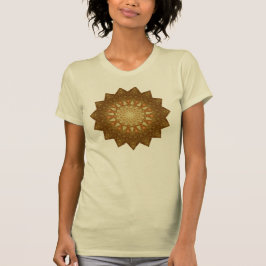 Camiseta Estrella Naranja marrón Mandala