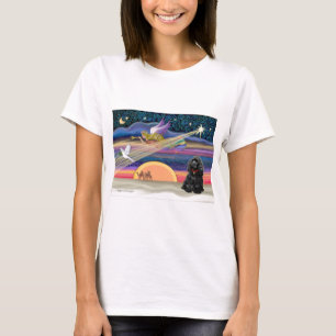 Camiseta Estrella navidad - Cocker Spaniel (negro)