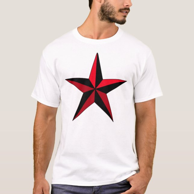 Camiseta Estrella negra y roja (Anverso)