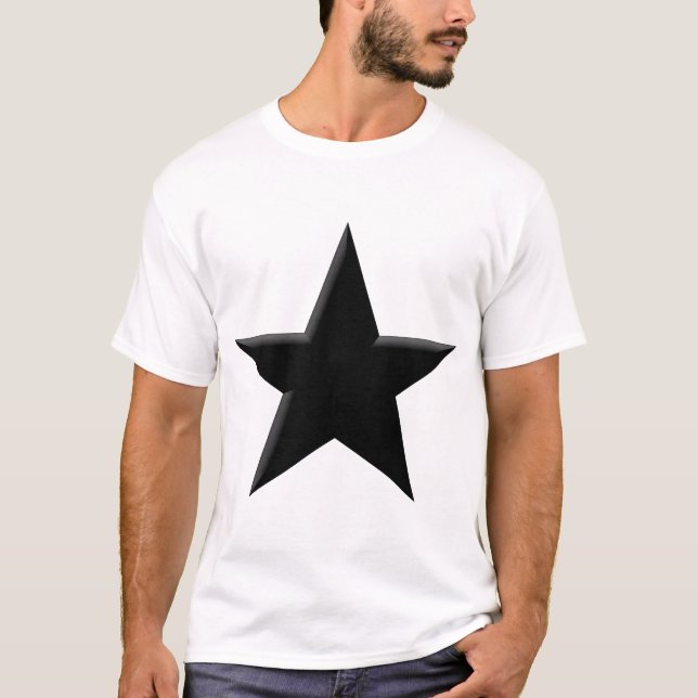 Camiseta Estrella - Negro (Anverso)