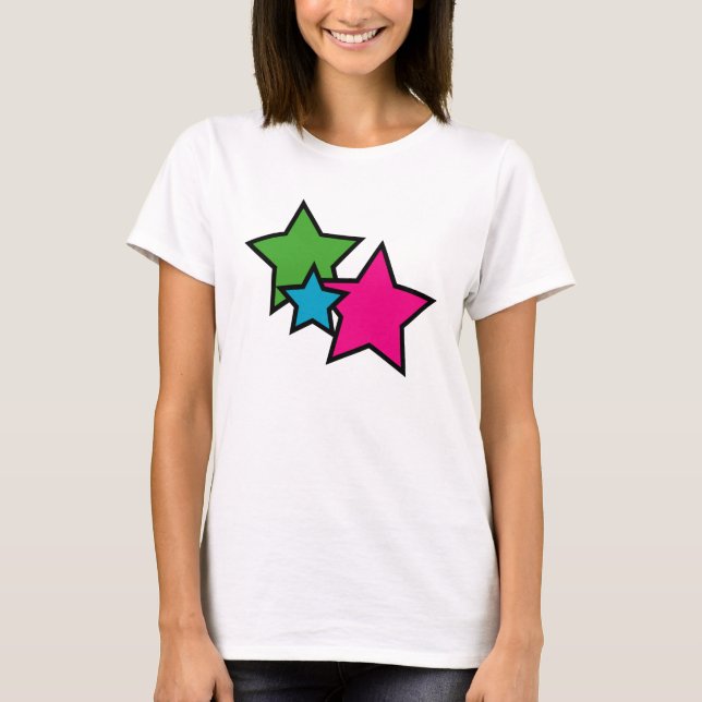 Camiseta Estrella neón (Anverso)
