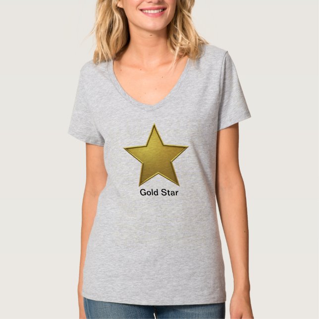Camiseta Estrella option2 del oro (Anverso)