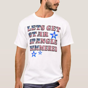 Camiseta Estrella Patriótica de los Estados Unidos Eslógans