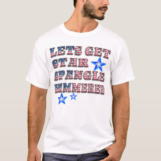 Camiseta Estrella Patriótica de los Estados Unidos Eslógans