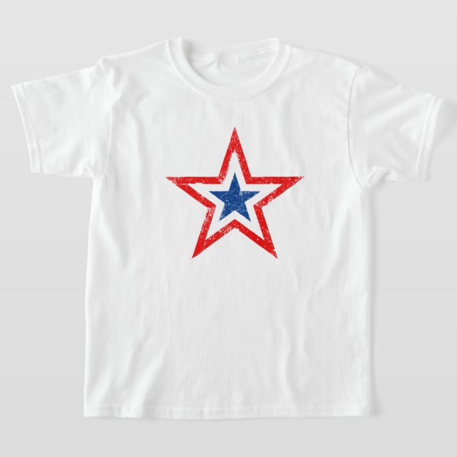Camiseta Estrella Patriótica para Niños (Distribución)