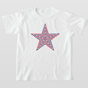 Camiseta Estrella Patriótica para Niños