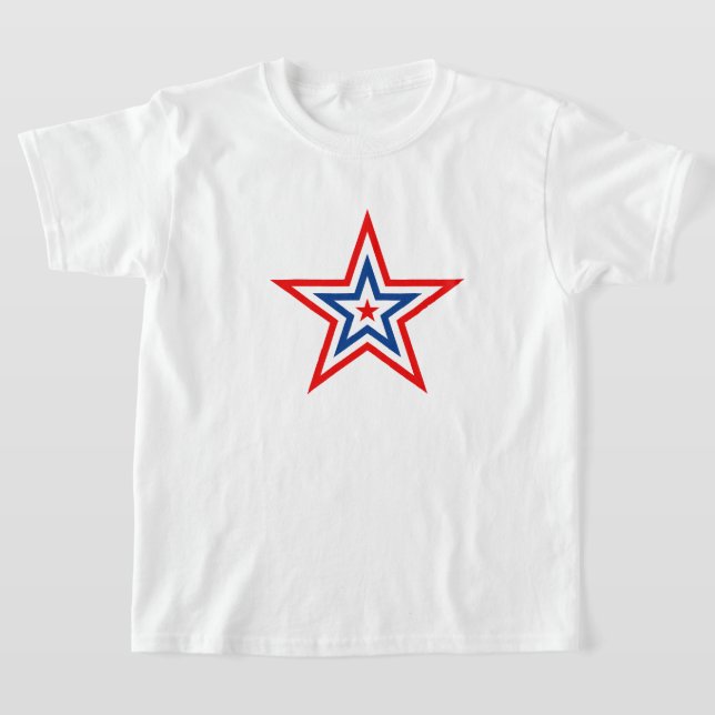 Camiseta Estrella Patriótica para Niños (Distribución)