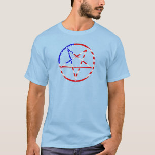 Camiseta estrella pentagrama bandera americana patriota