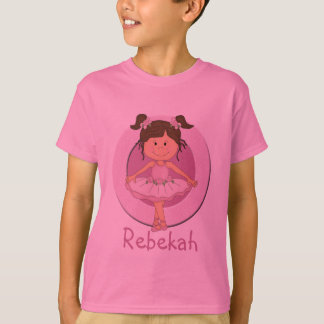 Camiseta Estrella personalizada de la bailarina 3 rosados