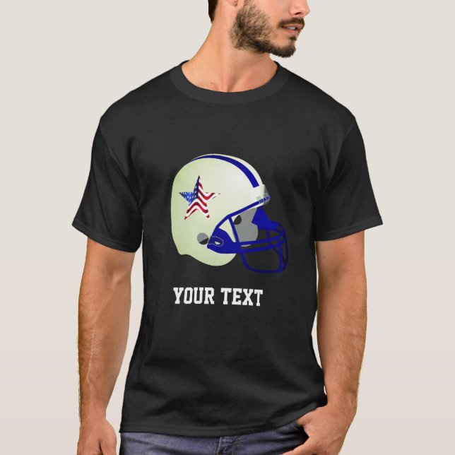 Camiseta Estrella personalizado en casco de fútbol american (Anverso)