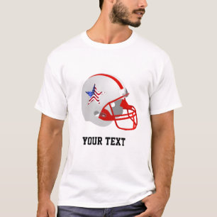 Camiseta Estrella personalizado sobre casco blanco y rojo d
