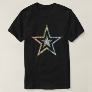 Camiseta estrella punky del arco iris