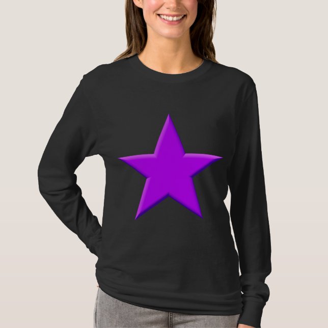 Camiseta Estrella - Púrpura (Anverso)