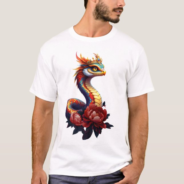 Camiseta Estrella real serpiente del universo. (Anverso)