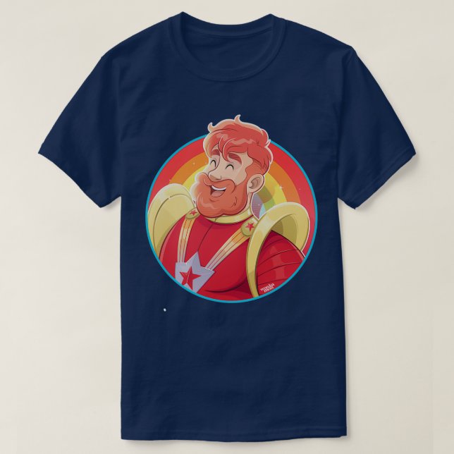 Camiseta Estrella roja (Diseño del anverso)