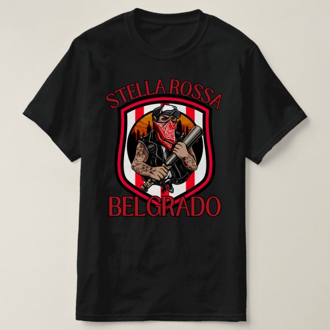 Camiseta Estrella Roja Belgrado  (Diseño del anverso)