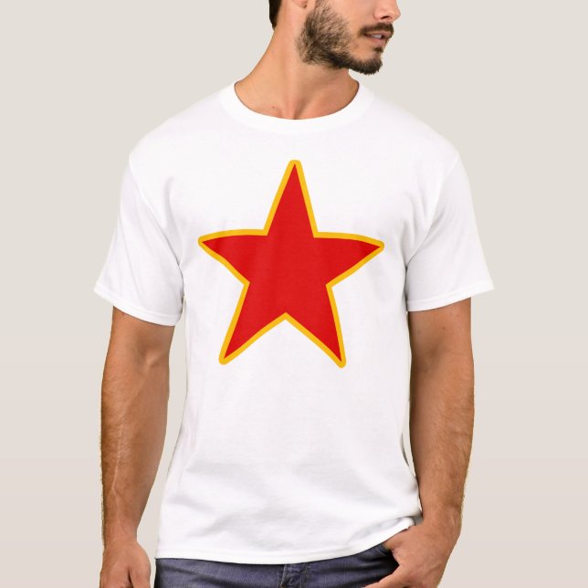 Camiseta Estrella roja comunista (Anverso)