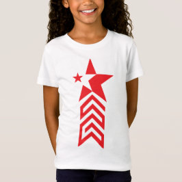 Camiseta Estrella Roja con Flechas de Chevron
