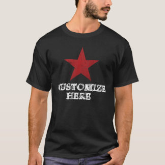 CAMISETA ESTRELLA ROJA - PERSONALIZAR