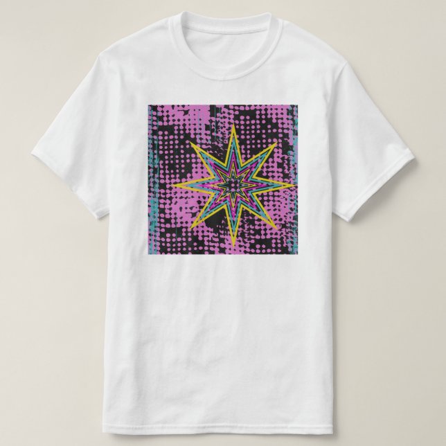 Camiseta Estrella rosa (Diseño del anverso)