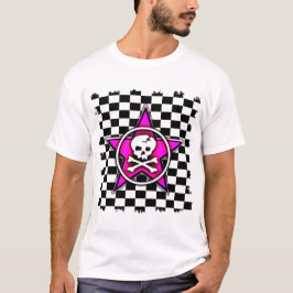 Camiseta Estrella rosa Skull