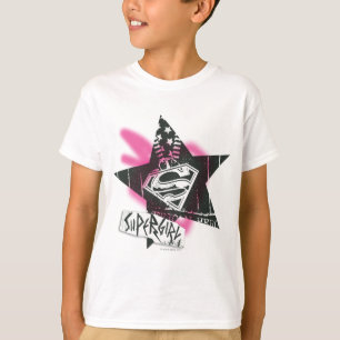 Camiseta Estrella rosada de la pintura de aerosol de