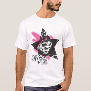 Camiseta Estrella rosada de la pintura de aerosol de