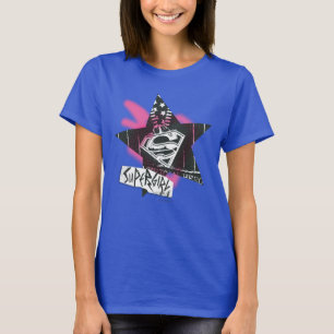 Camiseta Estrella rosada de la pintura de aerosol de