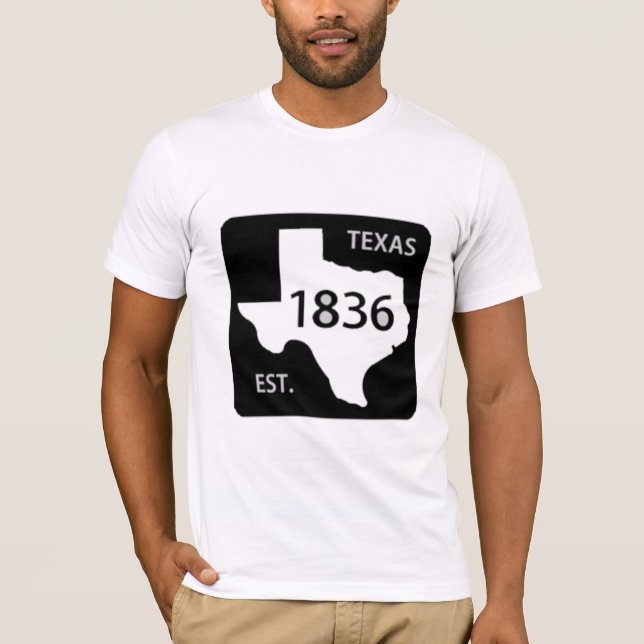 Camiseta estrella solitaria de la señal de tráfico 1836 de (Anverso)