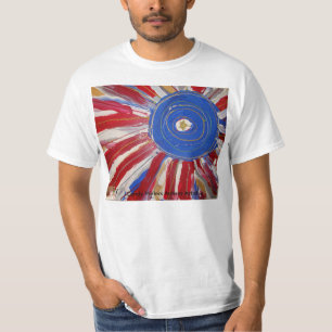 Camiseta "Estrella-Spangled Sun" por el artista del autismo