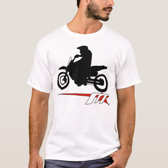Camiseta Estrella Supermoto de Moto que la apoya adentro (Anverso)