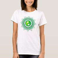Estrella Verde Con Leafs Verdes Yin Yang