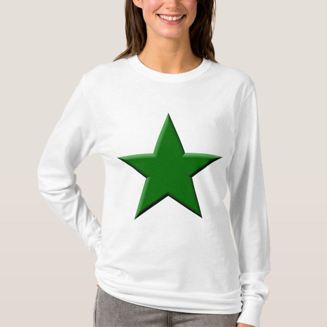 Camiseta Estrella - Verde oscuro (Anverso)