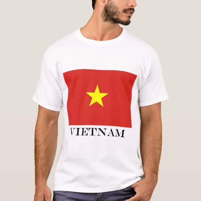 Camiseta Estrella vietnamita de la bandera de Vietnam (Anverso)