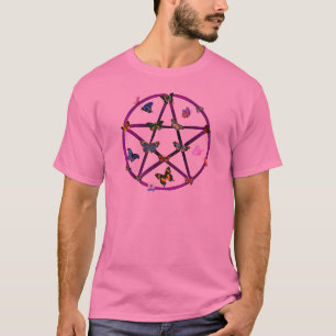 Camiseta Estrella y mariposas de Wiccan