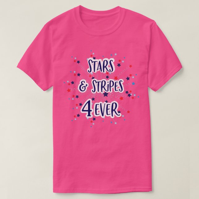 Camiseta Estrellas 4 siempre (Diseño del anverso)