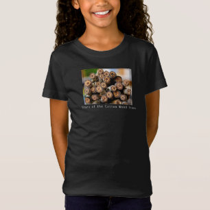 Camiseta Estrellas a lo largo de los árboles de madera de a