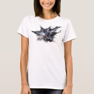 Camiseta Estrellas abstractas de oro elegantes diseño origi