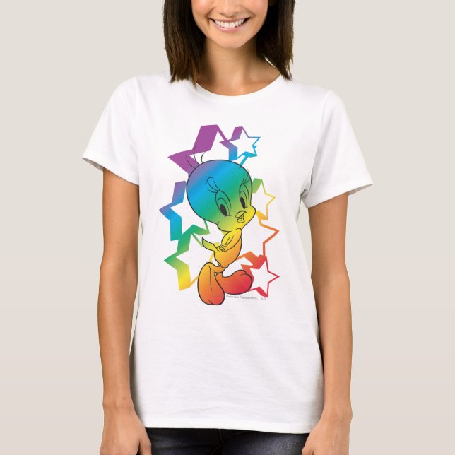 Camiseta Estrellas arcoiris TWEET™ (Anverso)